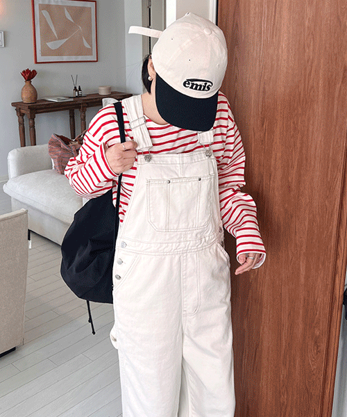 Carpenter overall loose-fit overalls