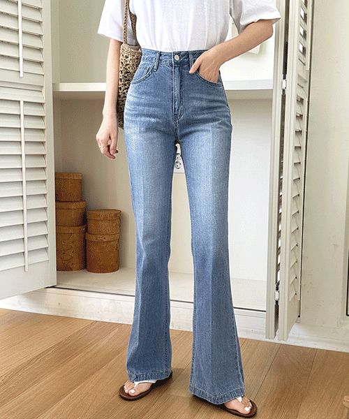 Leggie high-waist long bootcut jeans